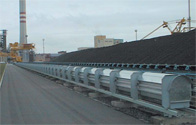 Power plant supply for dredger excavator in a coal dump